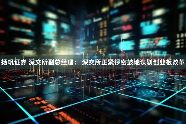 扬帆证券 深交所副总经理： 深交所正紧锣密鼓地谋划创业板改革