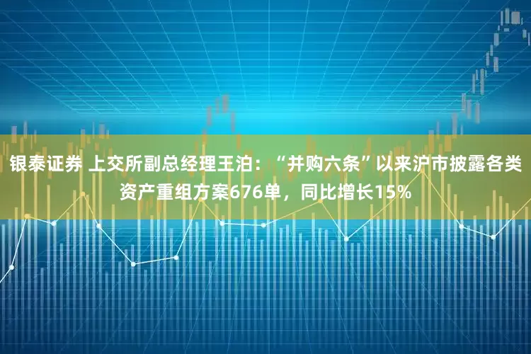 银泰证券 上交所副总经理王泊：“并购六条”以来沪市披露各类资产重组方案676单，同比增长15%